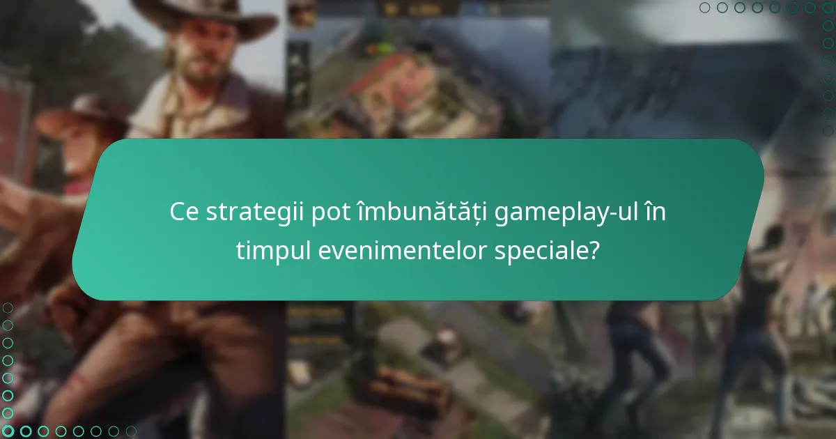 Ce strategii pot îmbunătăți gameplay-ul în timpul evenimentelor speciale?