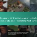 Bonusurile pentru recompensele zilnice ale abonamentului lunar The Walking Dead: Survivors