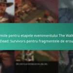 Premiile pentru etapele evenimentului The Walking Dead: Survivors pentru fragmentele de erou