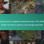 Premiile pentru etapele evenimentului The Walking Dead: Survivors pentru personaje speciale