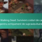The Walking Dead: Survivors coduri de cadou pentru echipament de supraviețuire