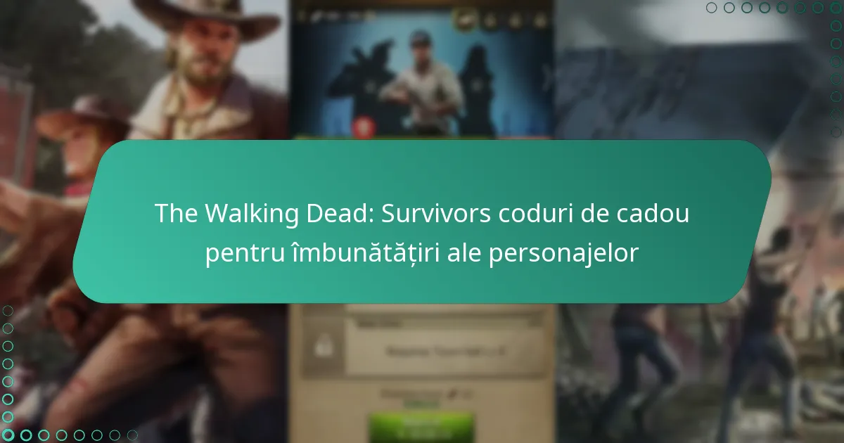 The Walking Dead: Survivors coduri de cadou pentru îmbunătățiri ale personajelor